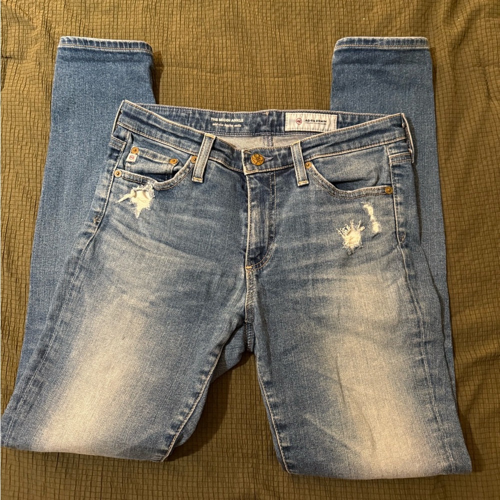 AG-ED Blue Denim Leggings